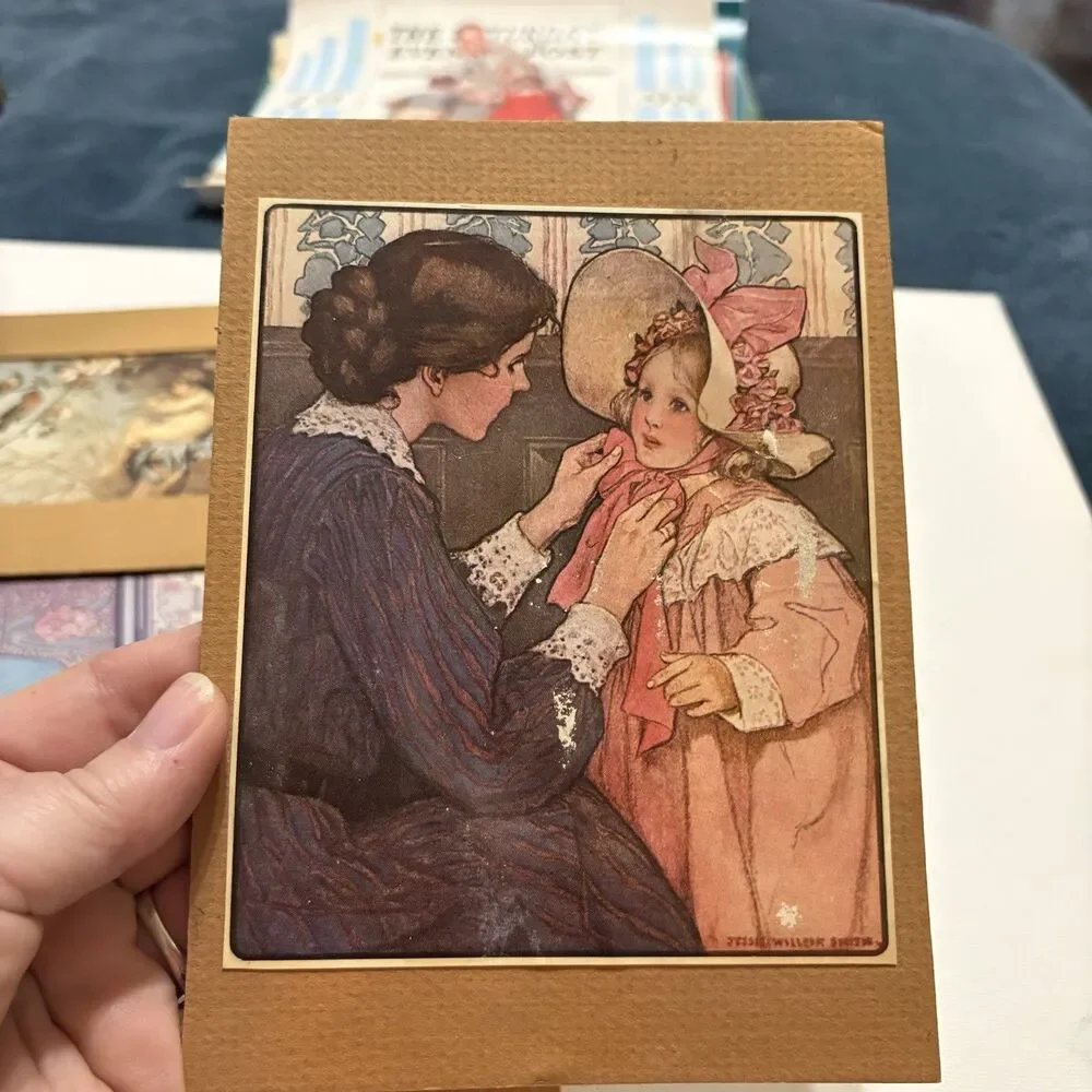 9 Mixed Vintage Prints For Scrapbooking Art Journaling Decoupaging Crafts